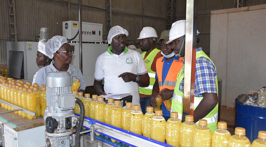 NAADS installs fruit processing equipment worth 3.4BN at Kapeeka factory