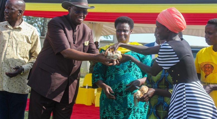 3 Teso Traditional Schools & Women Leaders receive Heifers and Kuroiler Chicks